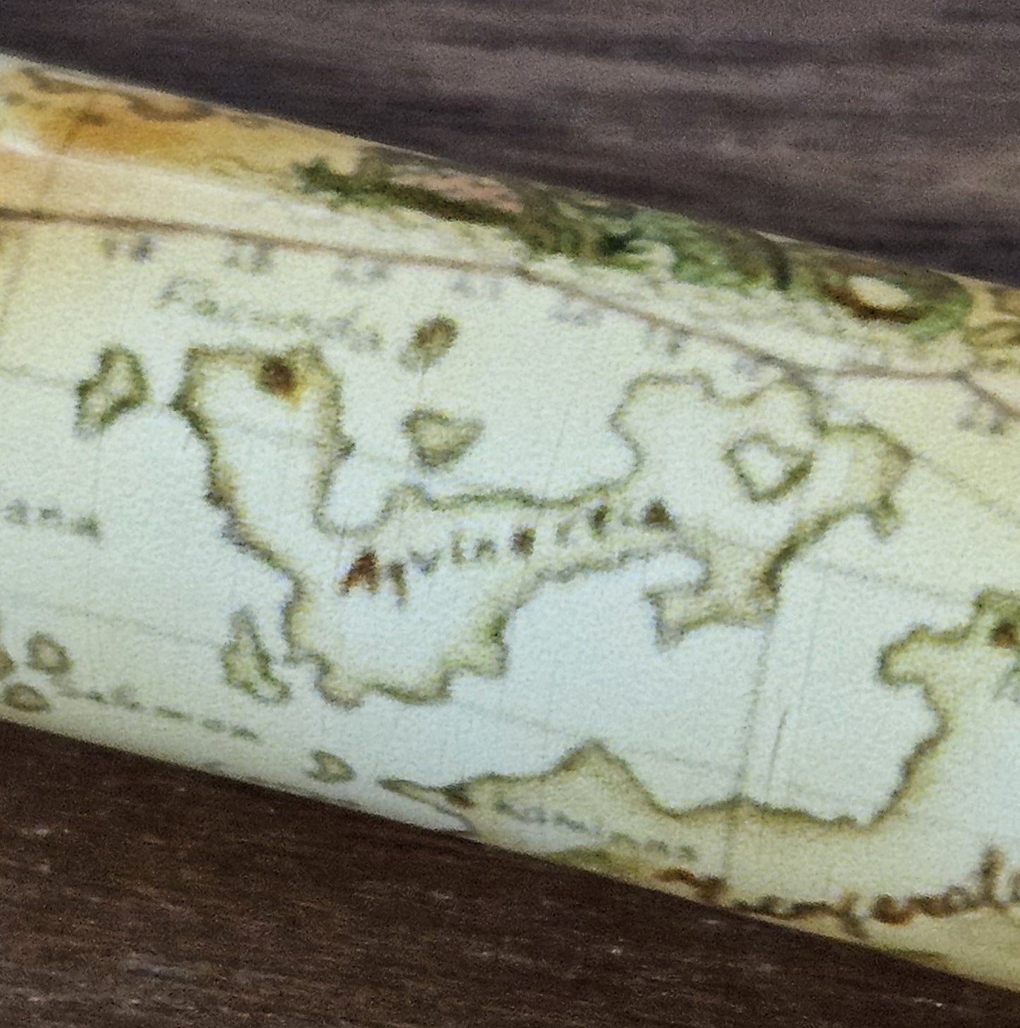 Pirate Map Label Cast Pen with Sliver Pirate, Ghost, and Skulls Pen Kit with Antique Bronze Accents