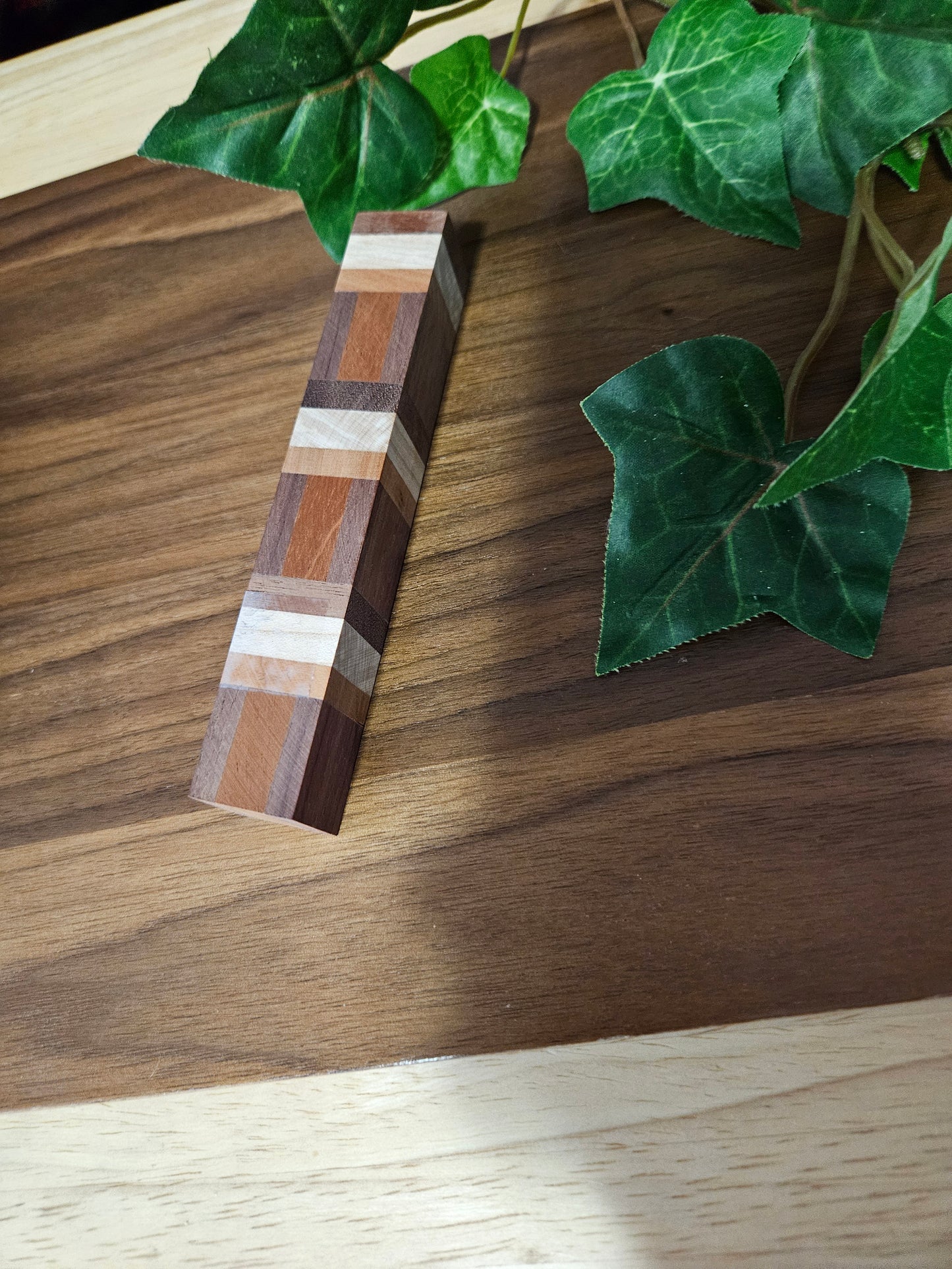 Pen Blanks: Wooden Segmented Blanks 5" to 6" Long - Includes Walnut, Cherry, Padauk, and Maple Woods