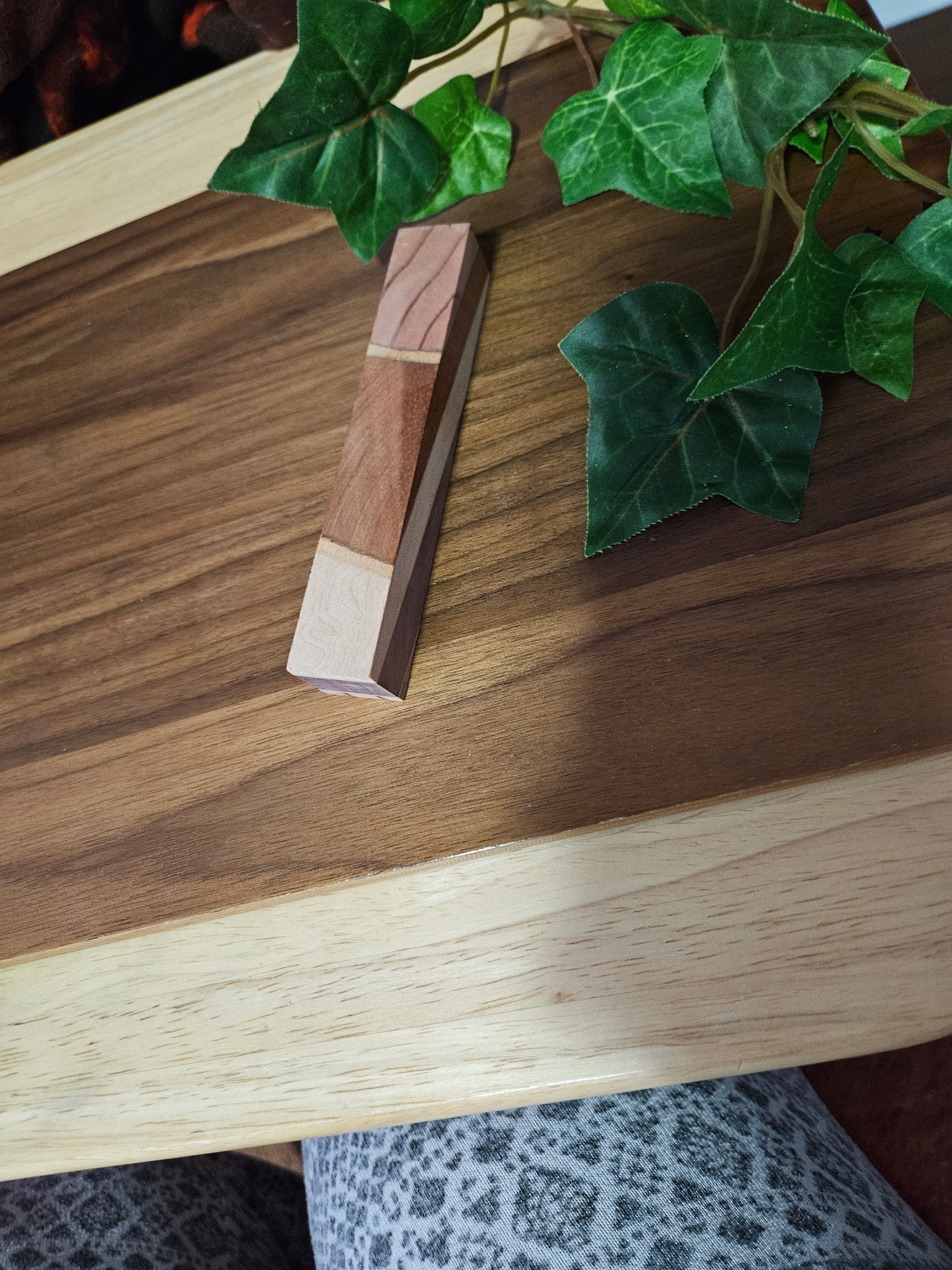 Pen Blanks: Wooden Segmented Blanks 5" to 6" Long - Includes Walnut, Cherry, Padauk, and Maple Woods