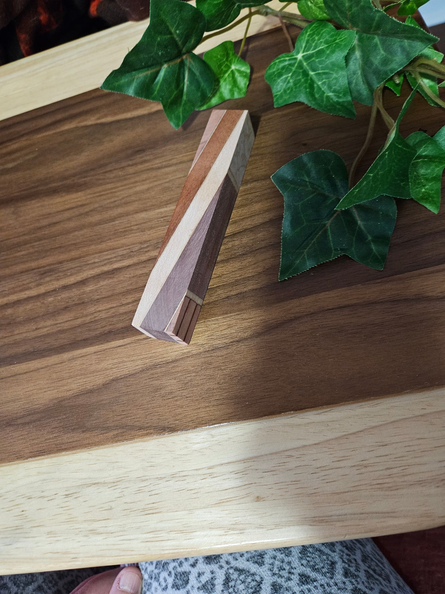 Pen Blanks: Wooden Segmented Blanks 5" to 6" Long - Includes Walnut, Cherry, Padauk, and Maple Woods