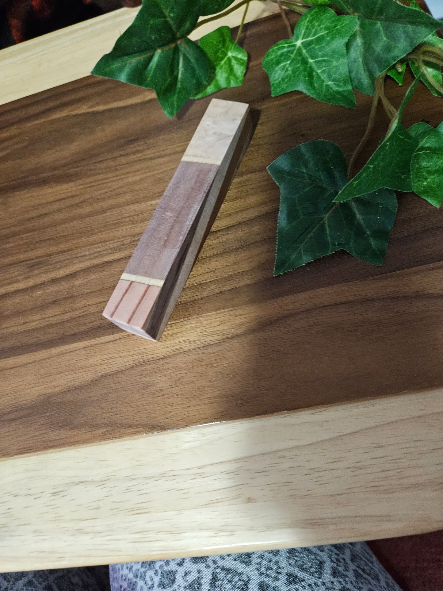 Pen Blanks: Wooden Segmented Blanks 5" to 6" Long - Includes Walnut, Cherry, Padauk, and Maple Woods