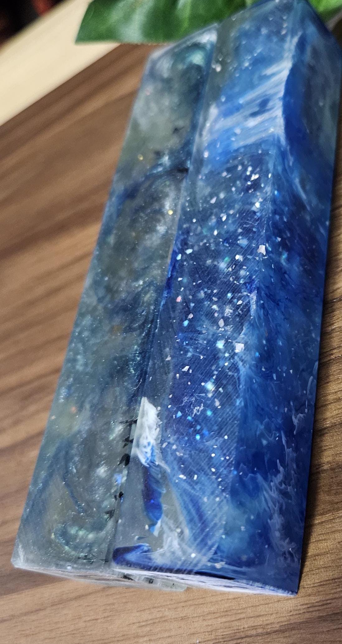 Blue Starry Night Transparent Pen Blanks