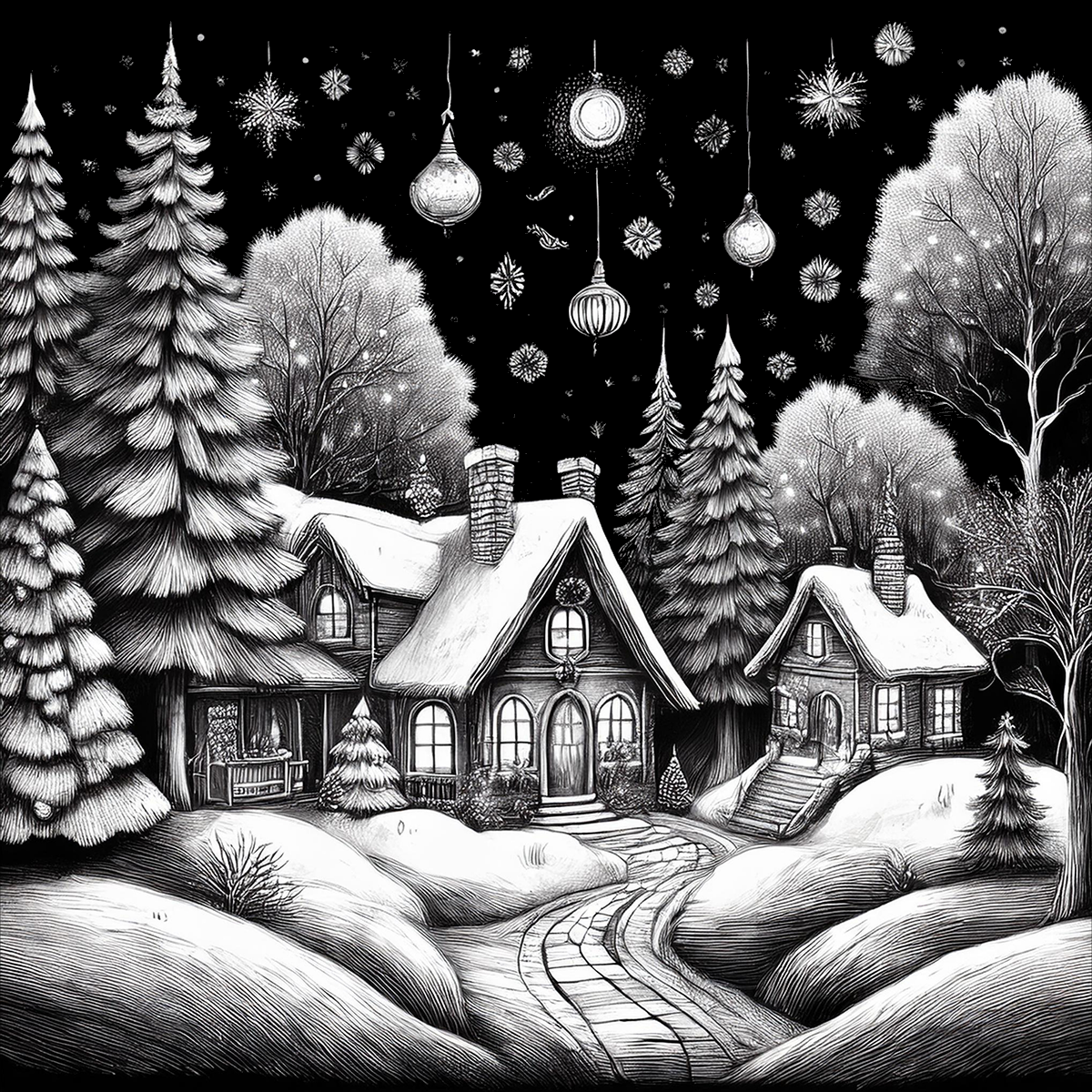 Slate Coasters Adorned with Christmas or Holiday Designs Set of 4 with Laser Etching
