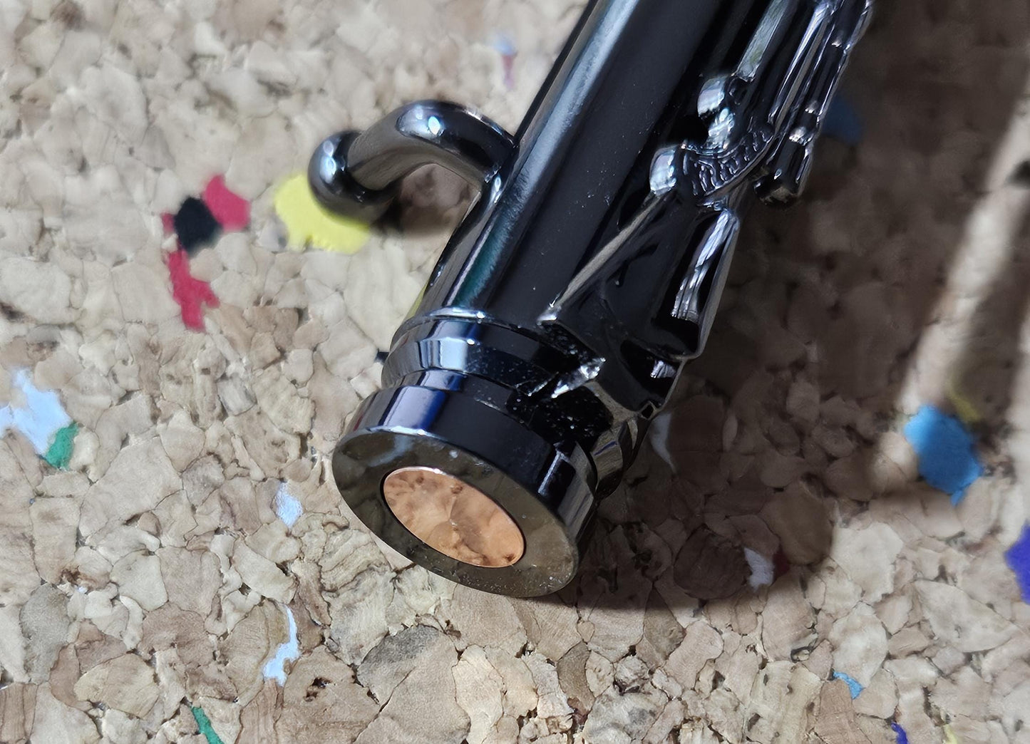 Rebar Bolt Action Pen | Gunmetal with Rifle Clip | Unique Pen, Perfect Gift for Gun Lovers and Construction Workers