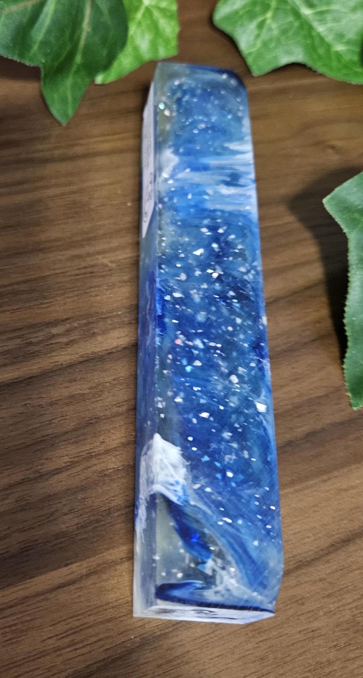 Blue Starry Night Transparent Pen Blanks