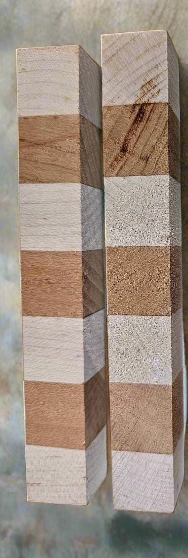 Pen Blanks: Simple Segmented Wooden Pen Blanks