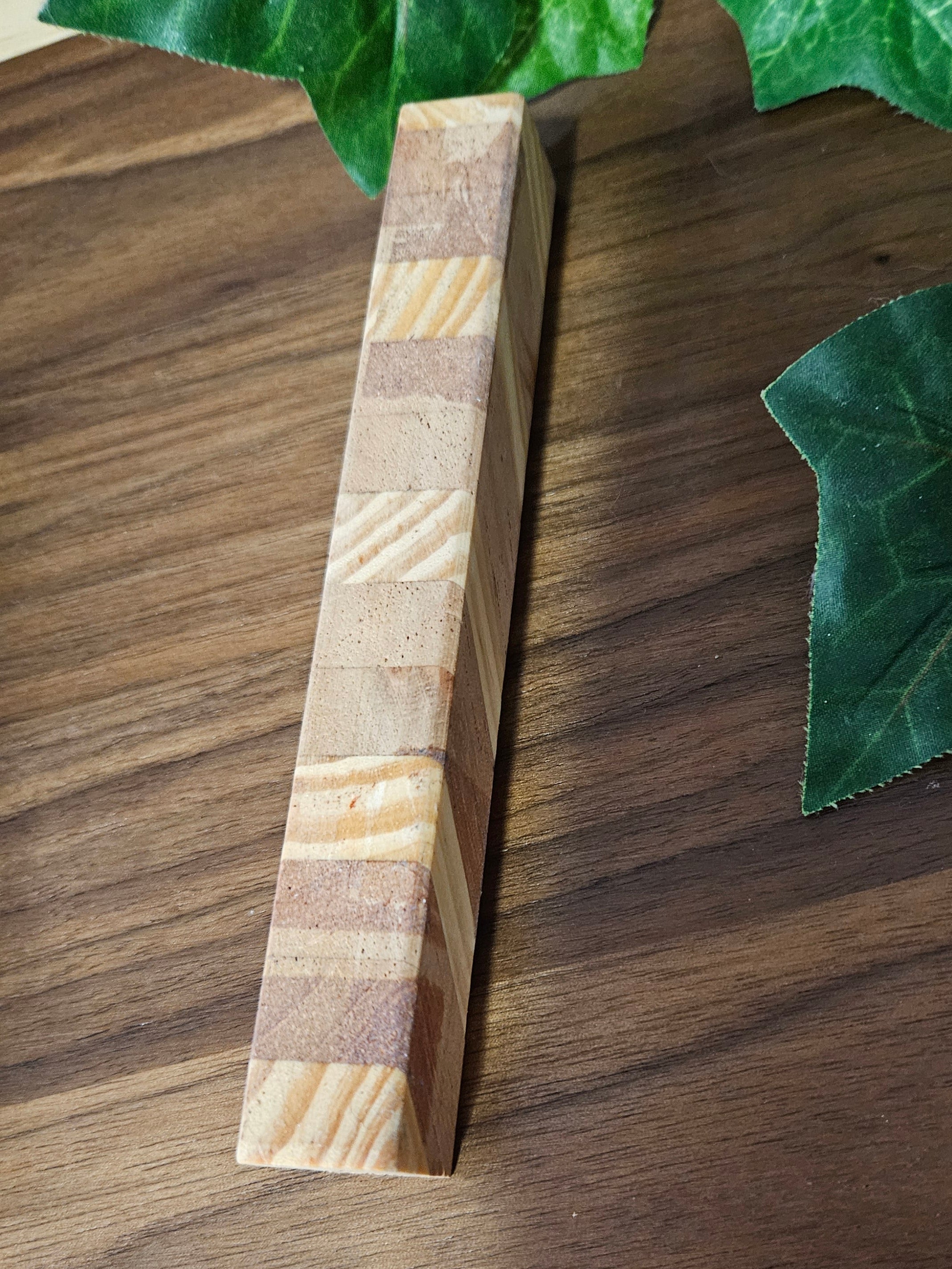 Pen Blanks: Wooden Segmented Blanks 5" to 6" Long - Includes Walnut, Cherry, Padauk, and Maple Woods
