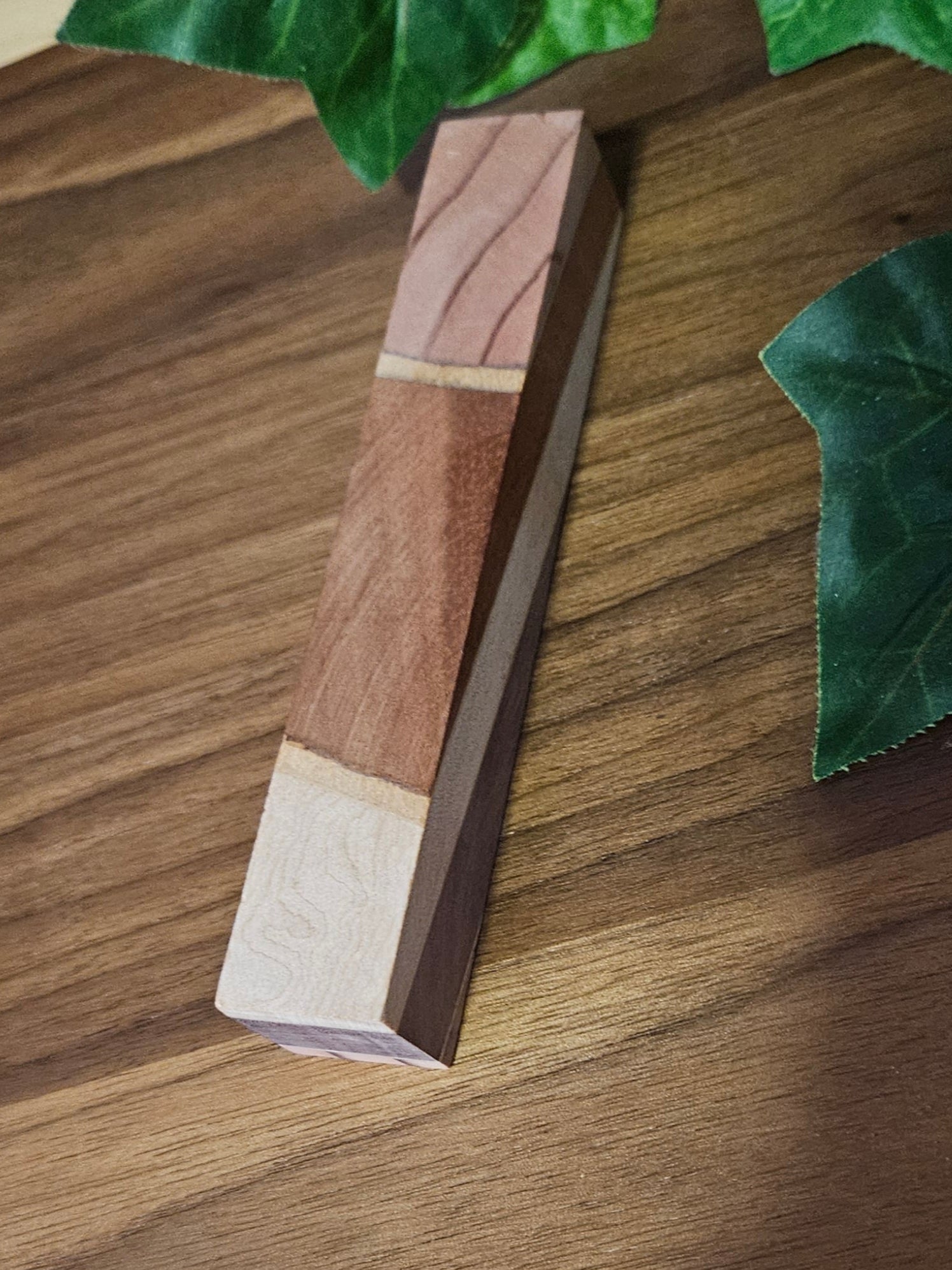 Pen Blanks: Wooden Segmented Blanks 5" to 6" Long - Includes Walnut, Cherry, Padauk, and Maple Woods