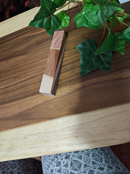 Pen Blanks: Wooden Segmented Blanks 5" to 6" Long - Includes Walnut, Cherry, Padauk, and Maple Woods