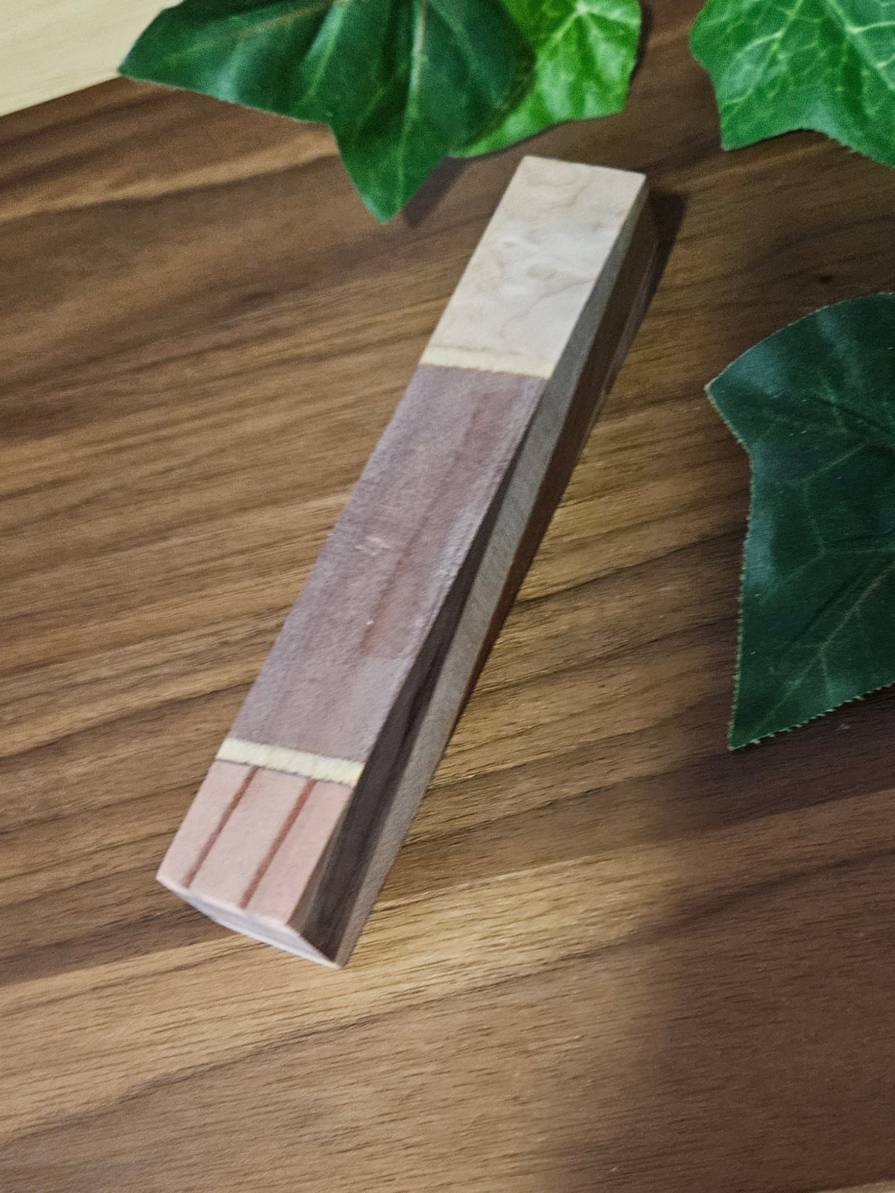 Pen Blanks: Wooden Segmented Blanks 5" to 6" Long - Includes Walnut, Cherry, Padauk, and Maple Woods