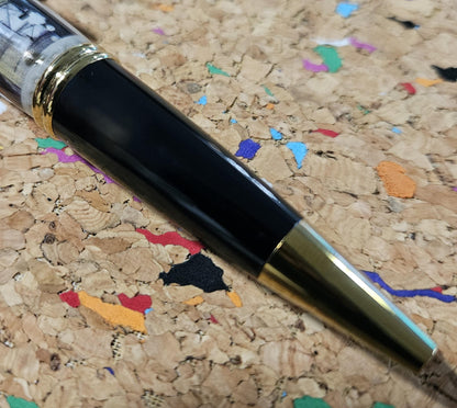 Civil War Forever Stamp Sesquicentennial (150 years) Pen, Battle of New Orleans April 24-May 1, 1862, Black Chrome and Gold Accents