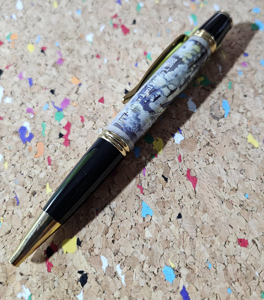 Civil War Forever Stamp Sesquicentennial (150 years) Pen, Battle of New Orleans April 24-May 1, 1862, Black Chrome and Gold Accents