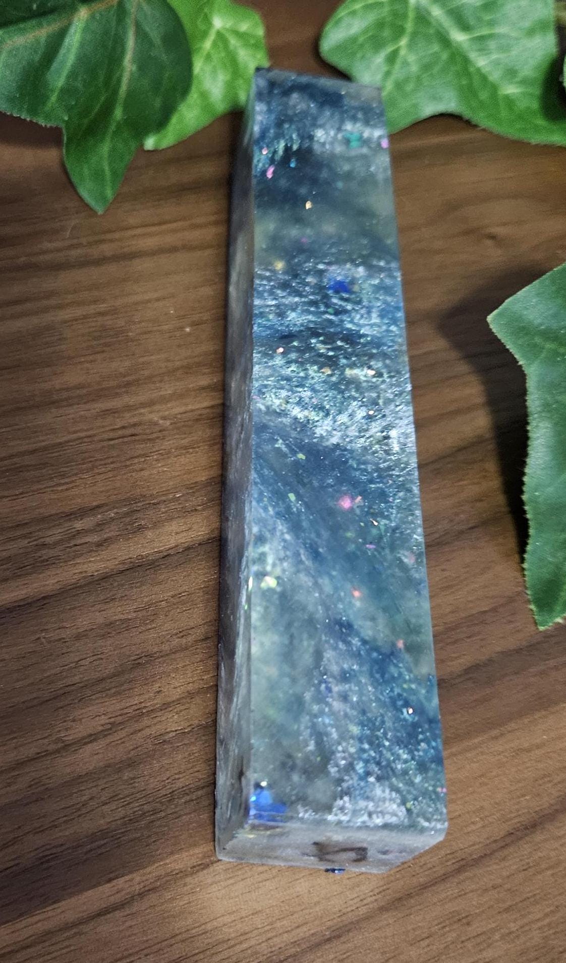 Blue Starry Night Transparent Pen Blanks