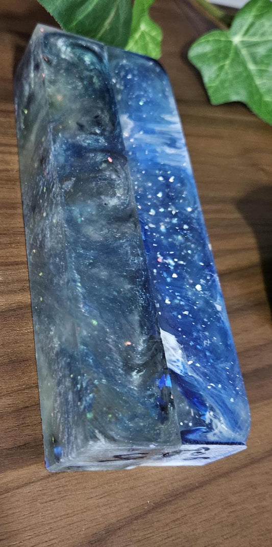 Blue Starry Night Transparent Pen Blanks