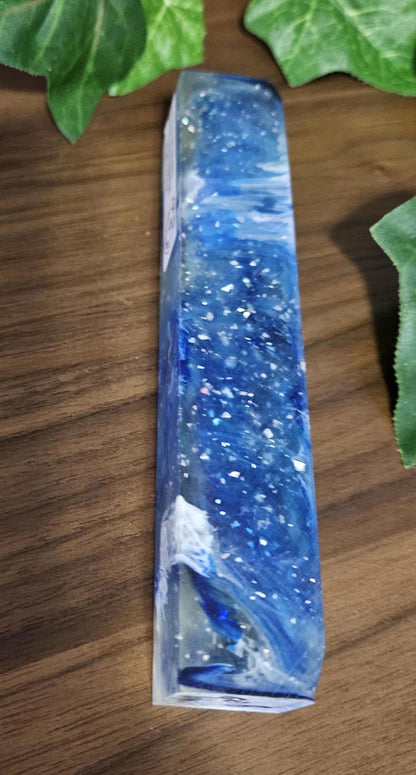 Blue Starry Night Transparent Pen Blanks