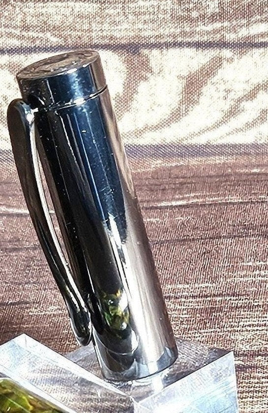 Natural Green Abalone Shell Pen With Gunmetal Cap | Unique Handcrafted Writing Gift