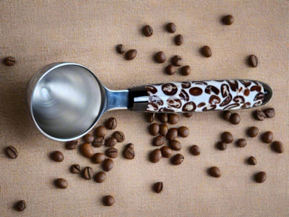 Coffee Beans Coffee Scoop with 2 Tablespoon Stainless Steel Scoop