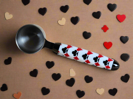 Playing Card Suits Coffee Scoop with 2 Tablespoon Stainless Steel Scoop
