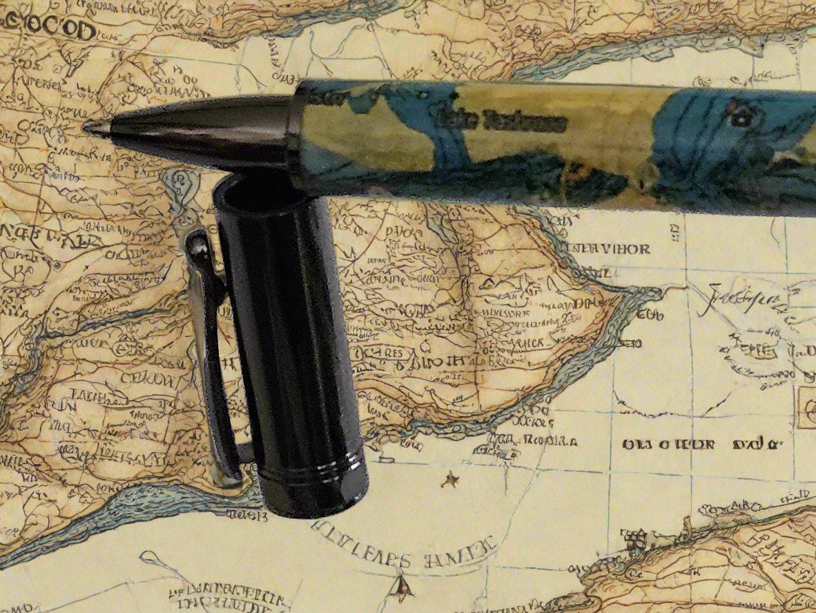 Coastal Vineyard Haven Massachusetts-Inspired Pen with Magnetic Zen Cap & Gunmetal Kit