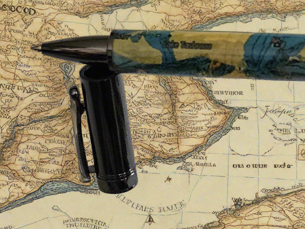 Coastal Vineyard Haven Massachusetts-Inspired Pen with Magnetic Zen Cap & Gunmetal Kit