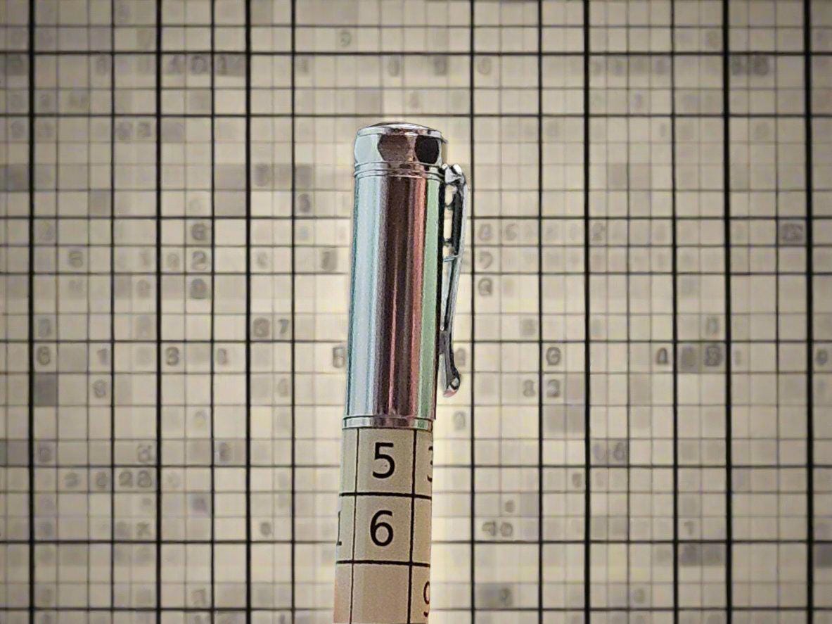 Sudoku Gaming Pen with Magnetic Cap & Chrome Pen Kit | Perfect Gift for Puzzle Lovers | Unique Writing Instrument