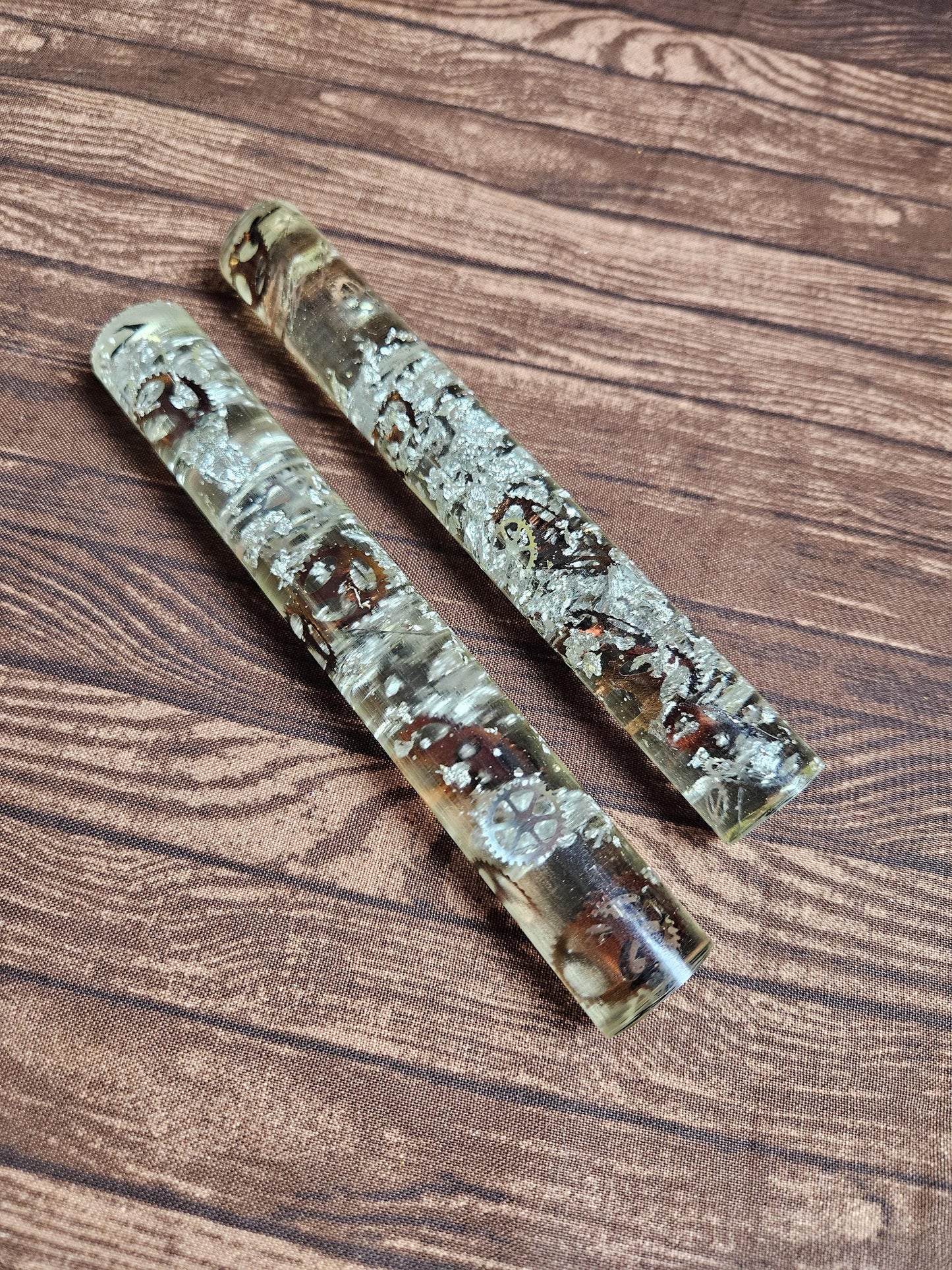 Pen Blanks For Turning Your Own Pen: Clockworks Transparent Resin Pen Blanks