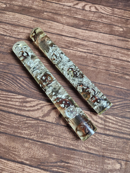 Pen Blanks For Turning Your Own Pen: Clockworks Transparent Resin Pen Blanks