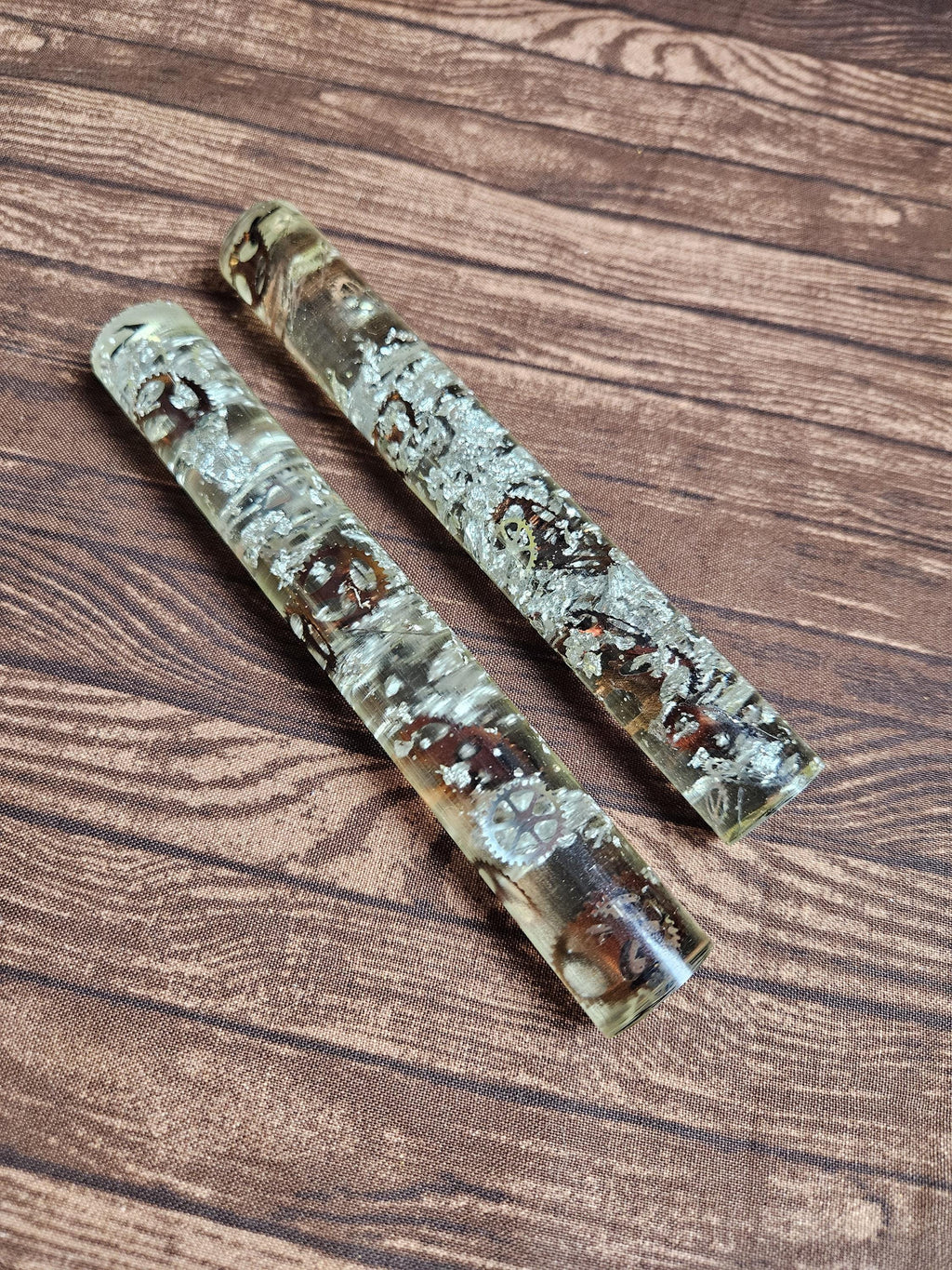 Pen Blanks For Turning Your Own Pen: Clockworks Transparent Resin Pen Blanks