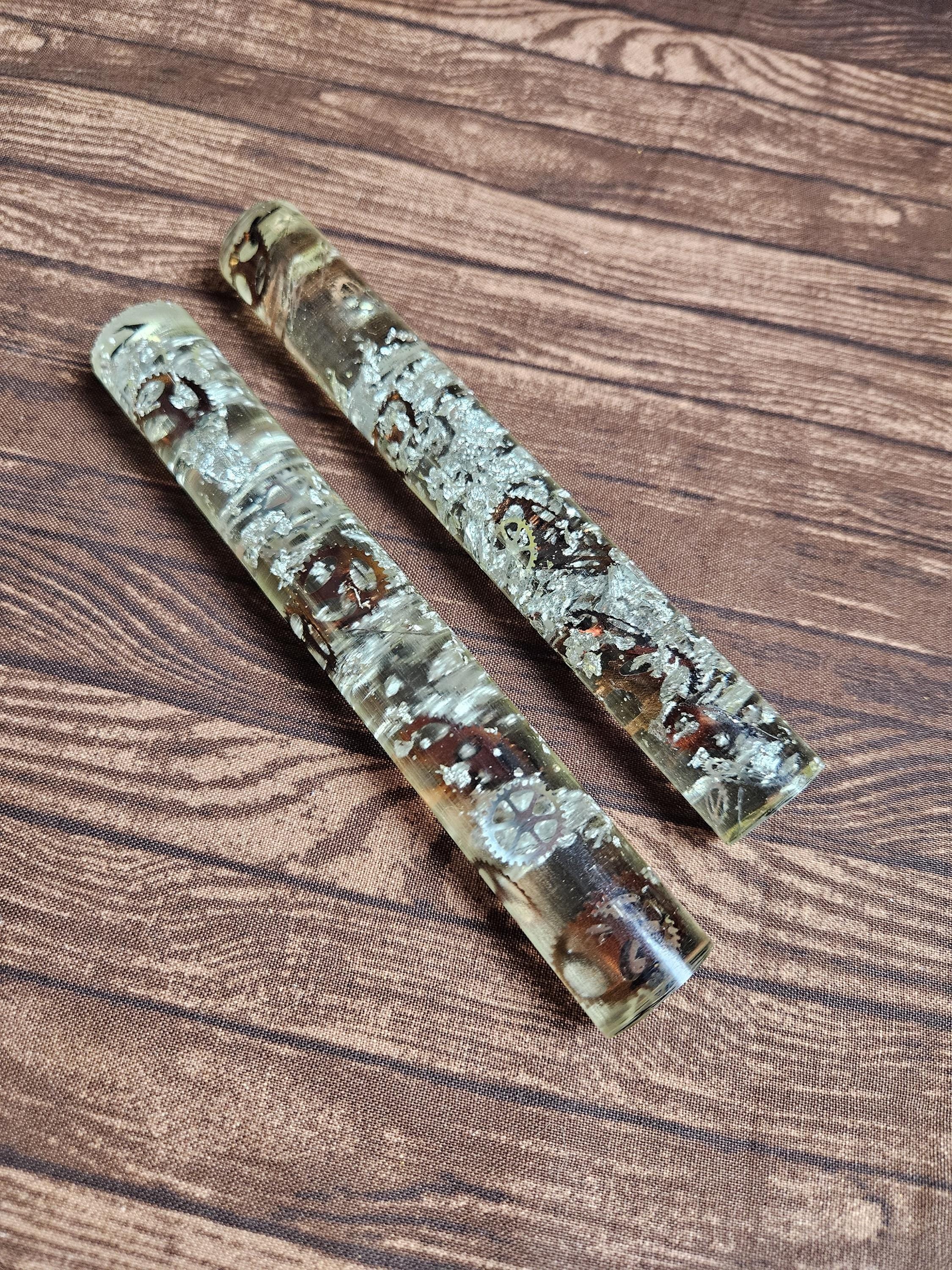 Pen Blanks For Turning Your Own Pen: Clockworks Transparent Resin Pen Blanks