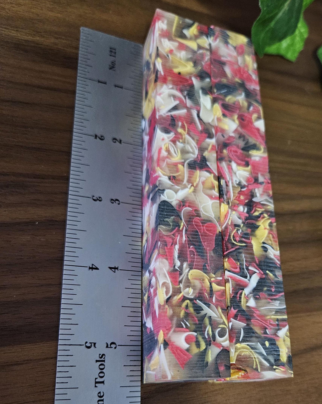 Pen Blanks: Recycled Resin Ribbons Cast in a Clear Resin Maryland Flag Inspired Set of 2
