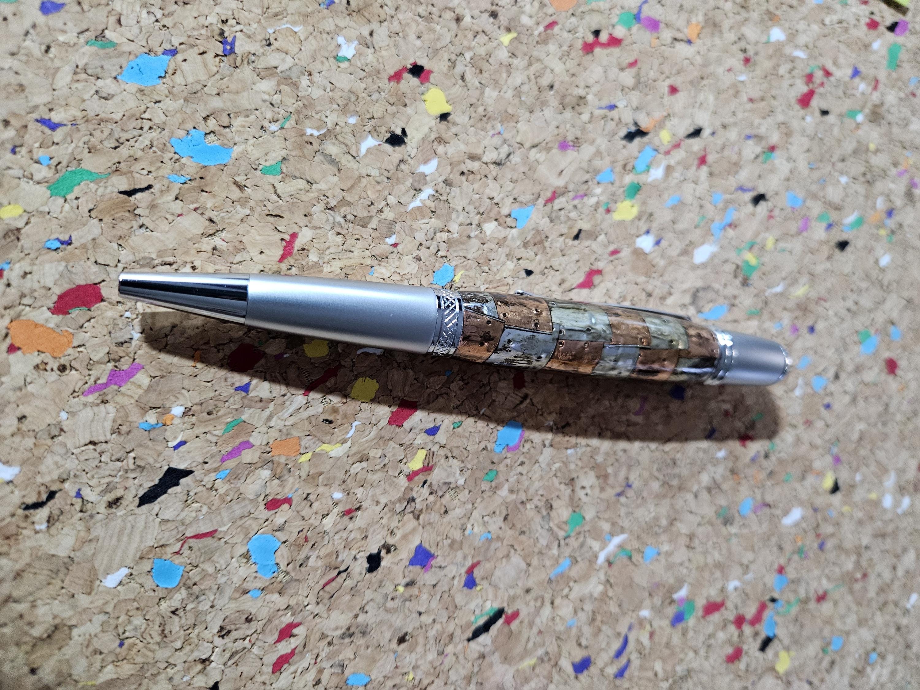 Steampunk Square Metals Pen with a Satin Chrome Pen Kit