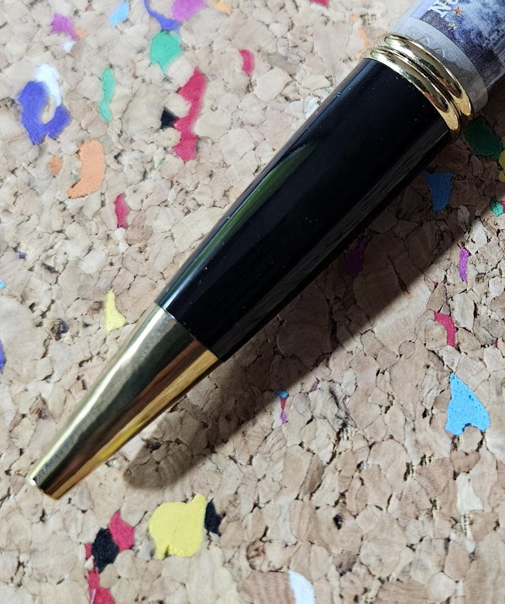 Civil War Forever Stamp Sesquicentennial (150 years) Pen, Battle of New Orleans April 24-May 1, 1862, Black Chrome and Gold Accents