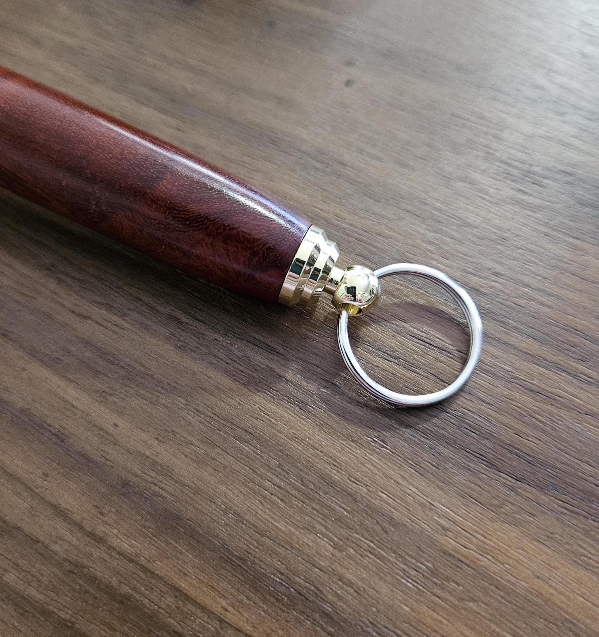 Amboyna Wooden Coffee Scoop with 2 Tablespoon Stainless Steel Scoop and Gold Accents