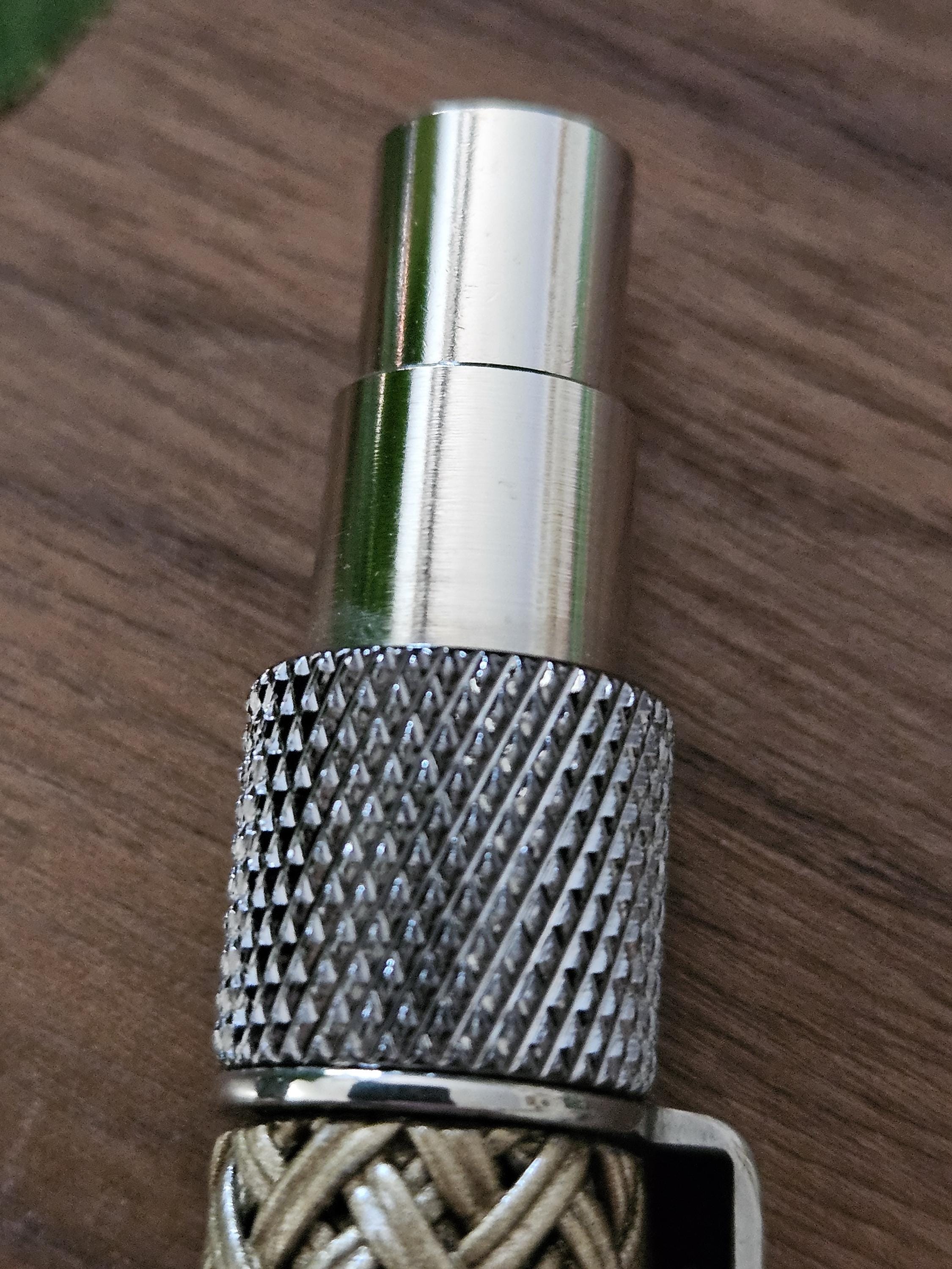 Refillable Ballpoint Pen, Dura Click Bronze, Every Day Carry (EDC), Carbon Fiber, True Texture, Gunmetal & Chrome Accents, Gifts for Him