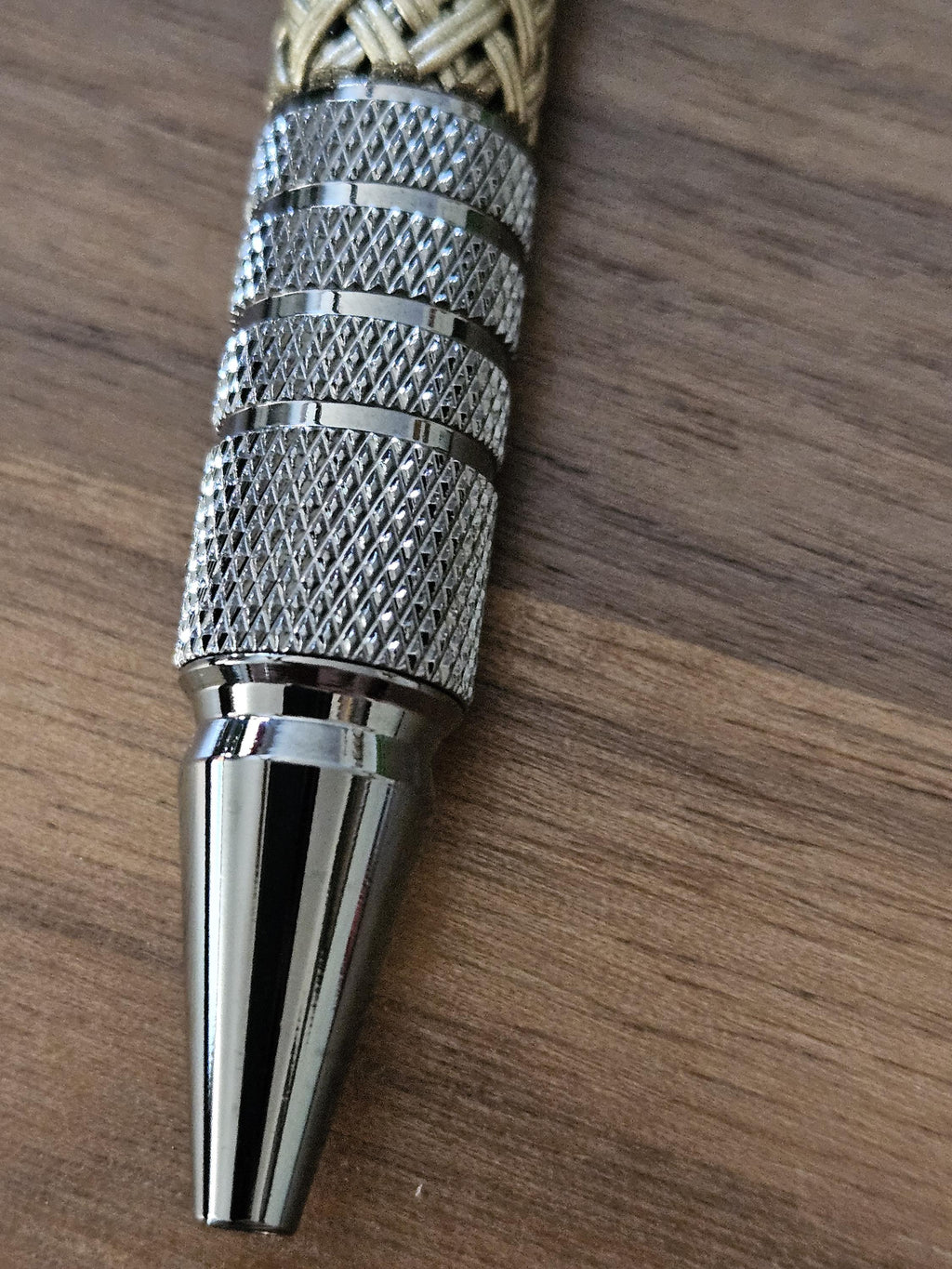 Refillable Ballpoint Pen, Dura Click Bronze, Every Day Carry (EDC), Carbon Fiber, True Texture, Gunmetal & Chrome Accents, Gifts for Him