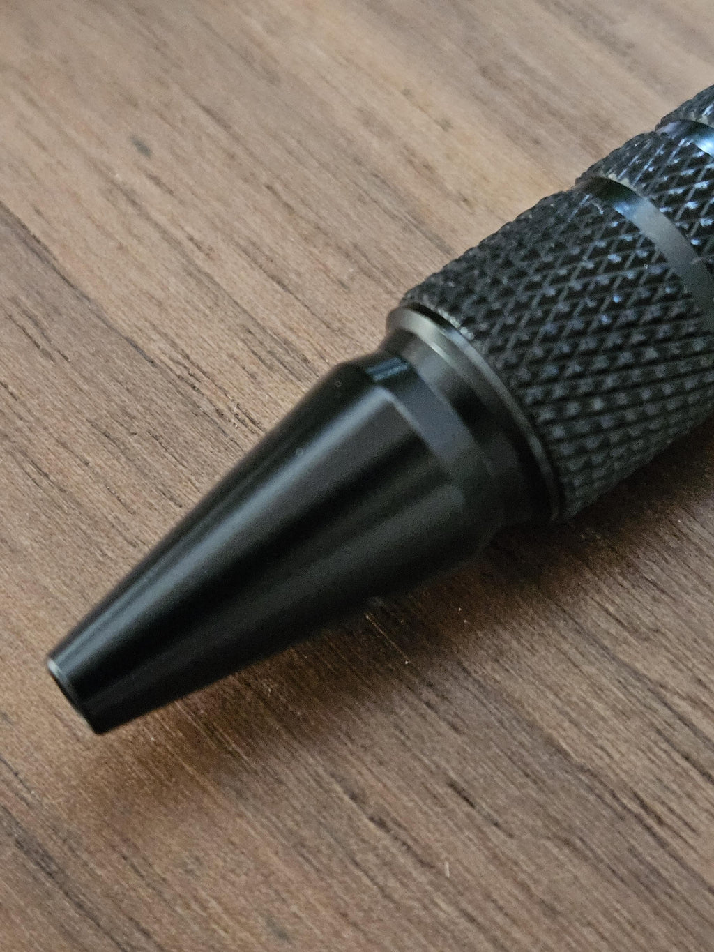 Refillable Ballpoint Pen, Dura Click Black, Every Day Carry(EDC), Carbon Fiber, True Texture, Anodized Aluminum & Chrome Accents, Medium Tip