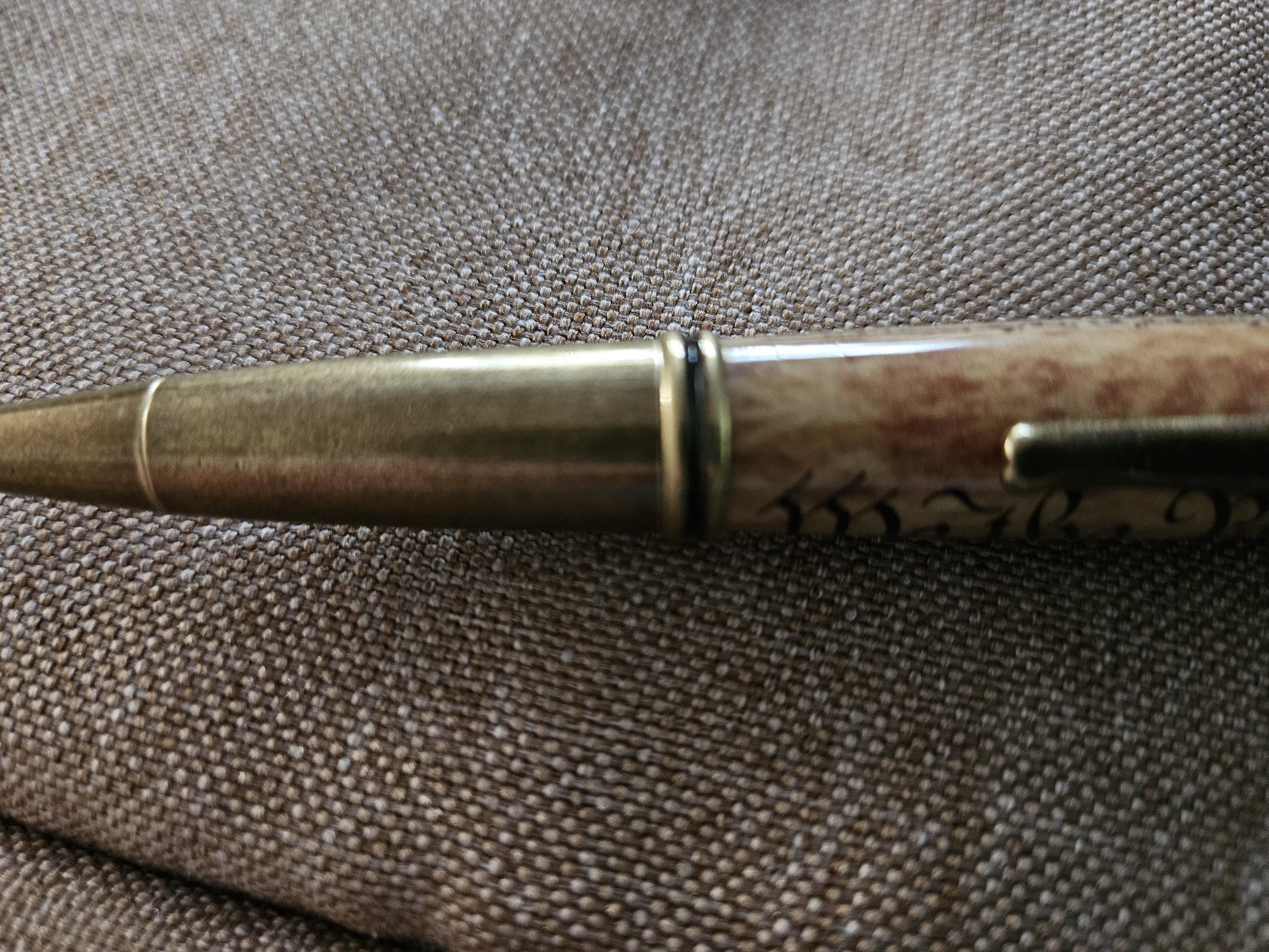 Refillable Twist Style Ballpoint Pen, We The People, Label Cast, Antique Brass Accents, 1.7oz, Gift for Lawyer, Gift for Congressman