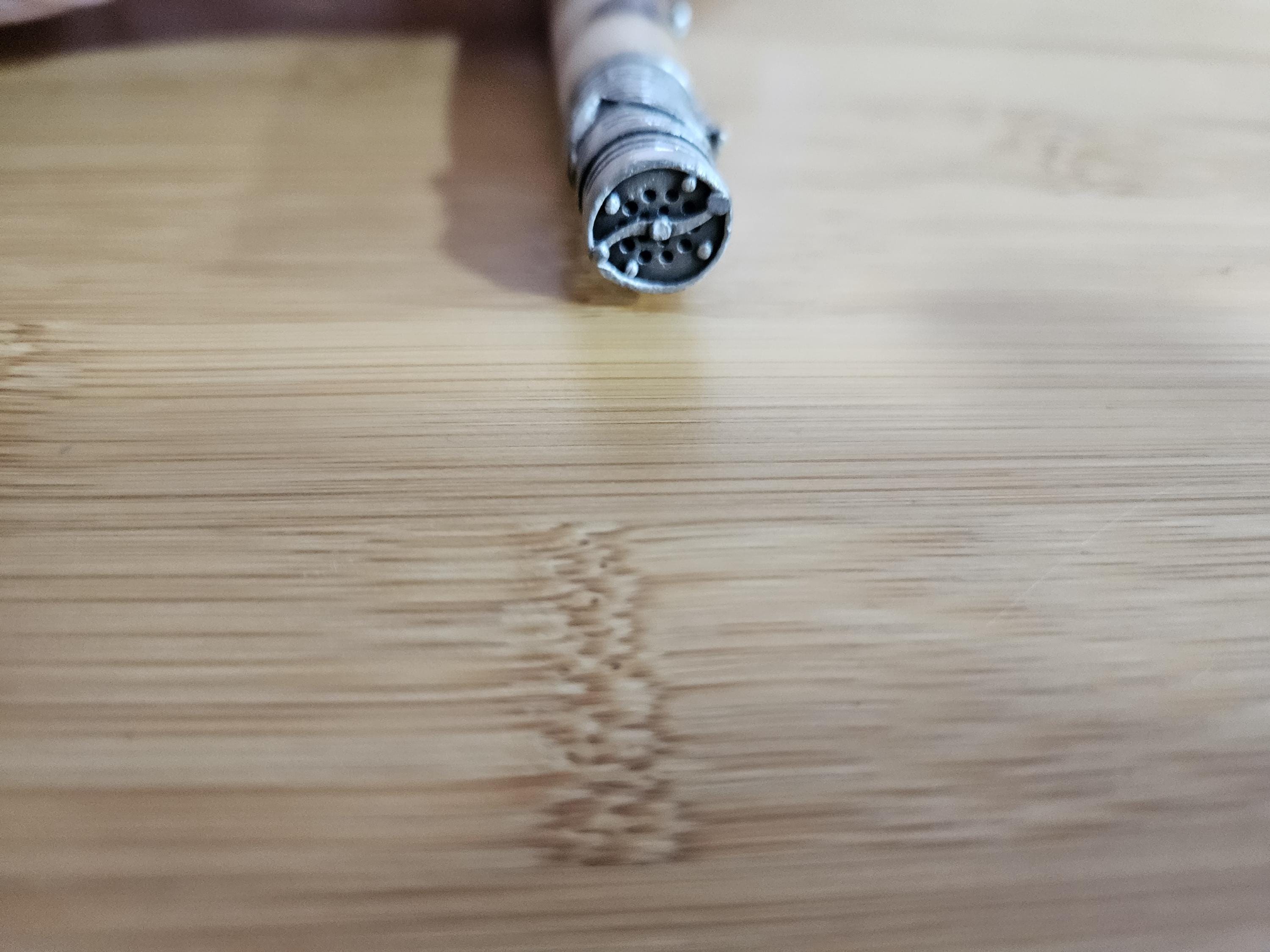 Refillable Ballpoint Pen, Fly Fishing, Wooden Trout Cast and Engraved, Curly Maple, Antique Pewter, Open Spooled Fishing Line, Medium Tip